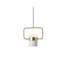 Modern acrylic metal single head  nordic led chandelier light for bedroom